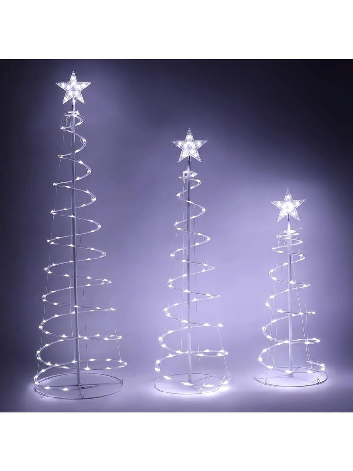 JOYFY 3 Pack Spiral Christmas Tree