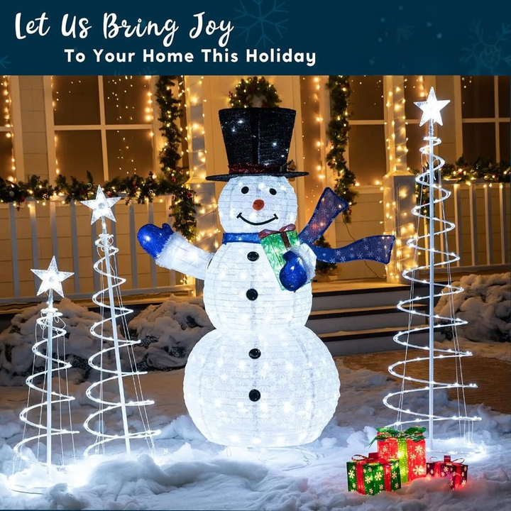 JOYFY 3 Pack Spiral Christmas Tree