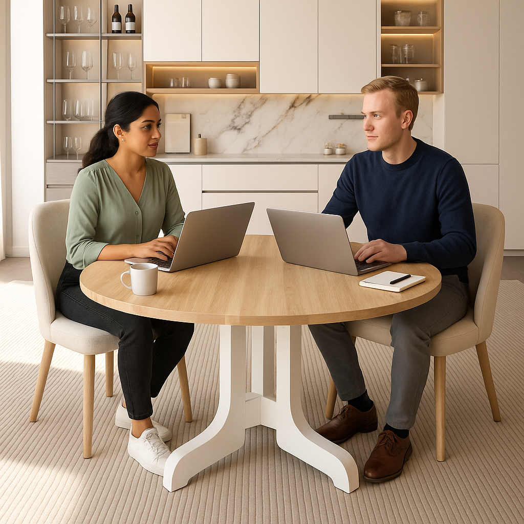 JUJABU Farmhouse Dining Table