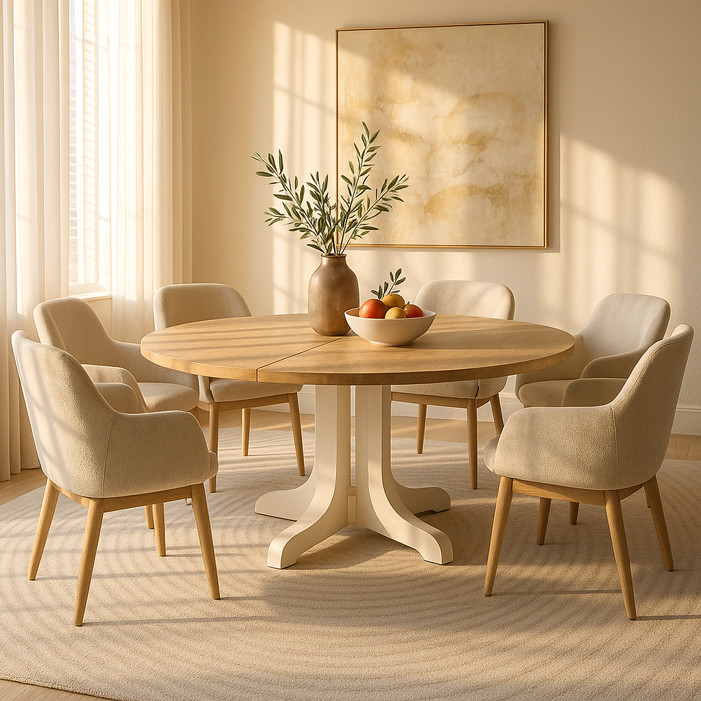JUJABU Farmhouse Dining Table
