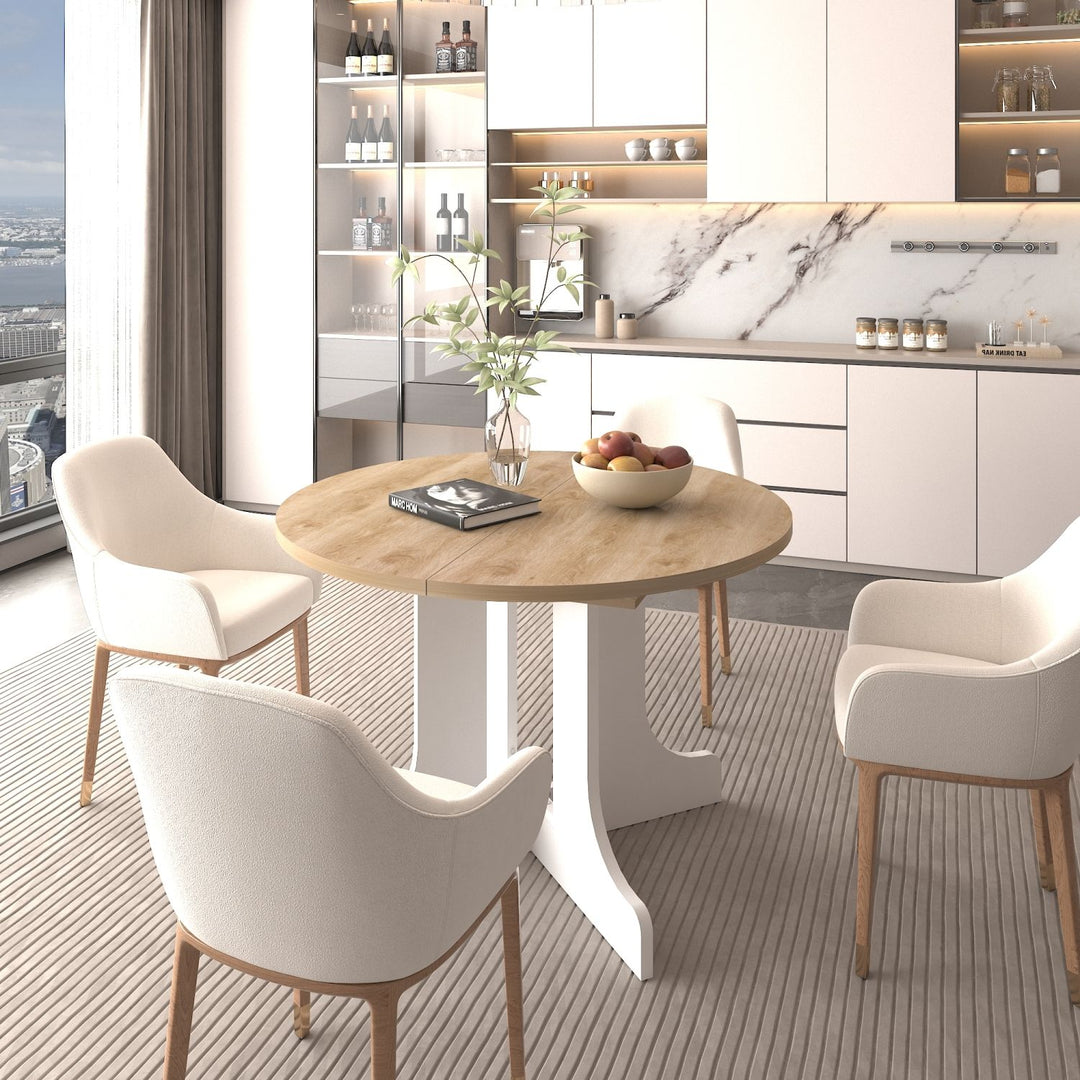 JUJABU Farmhouse Dining Table
