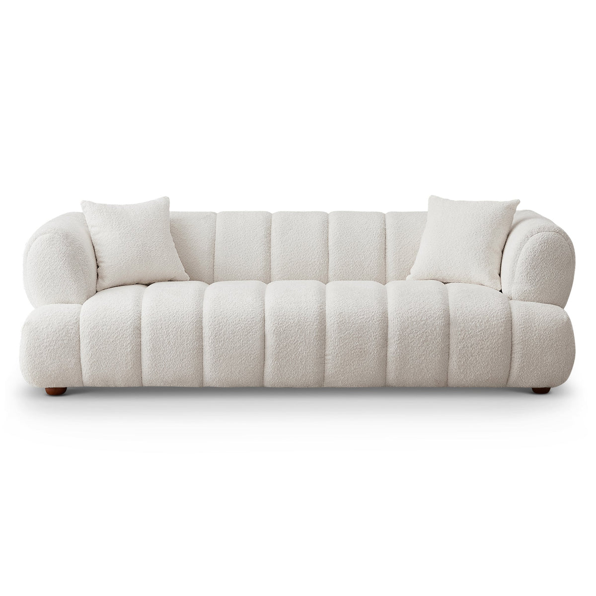 Jasmin 89.7'' Upholstered Sofa Cream