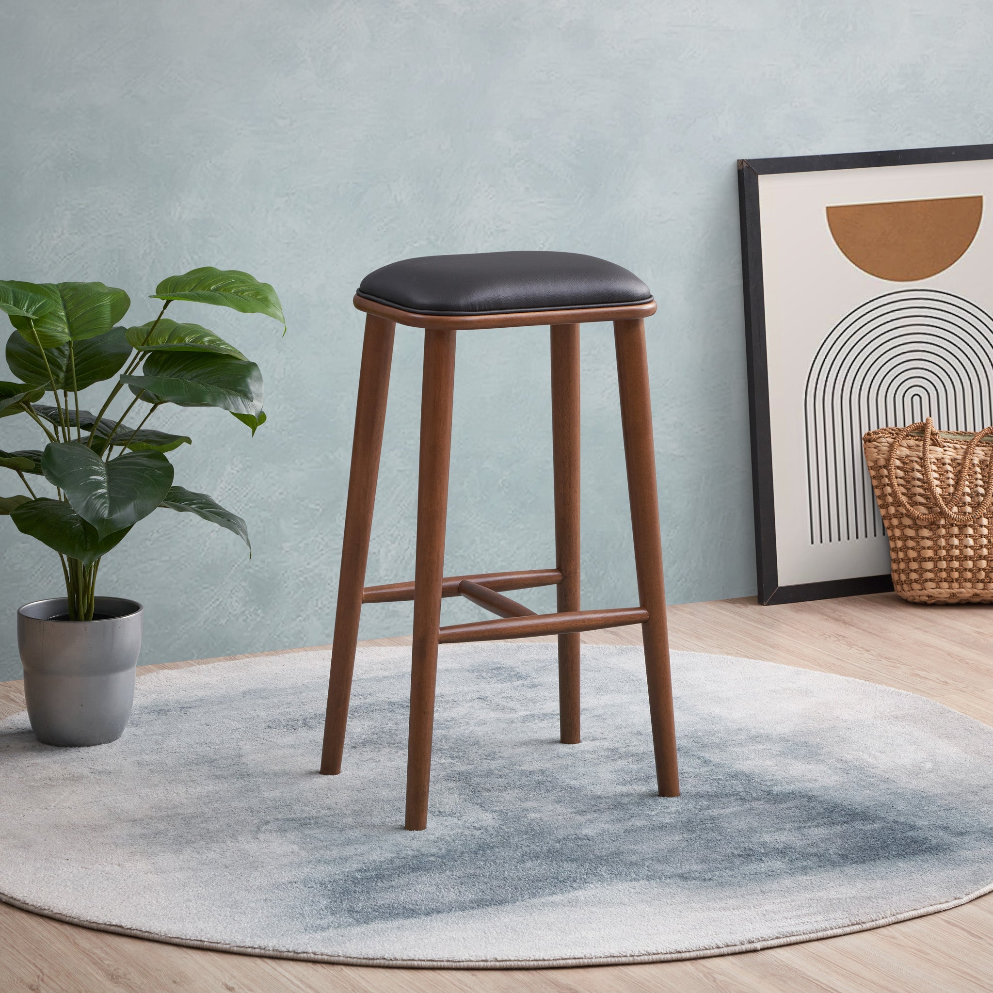 Jason PU Leather Bar Stool