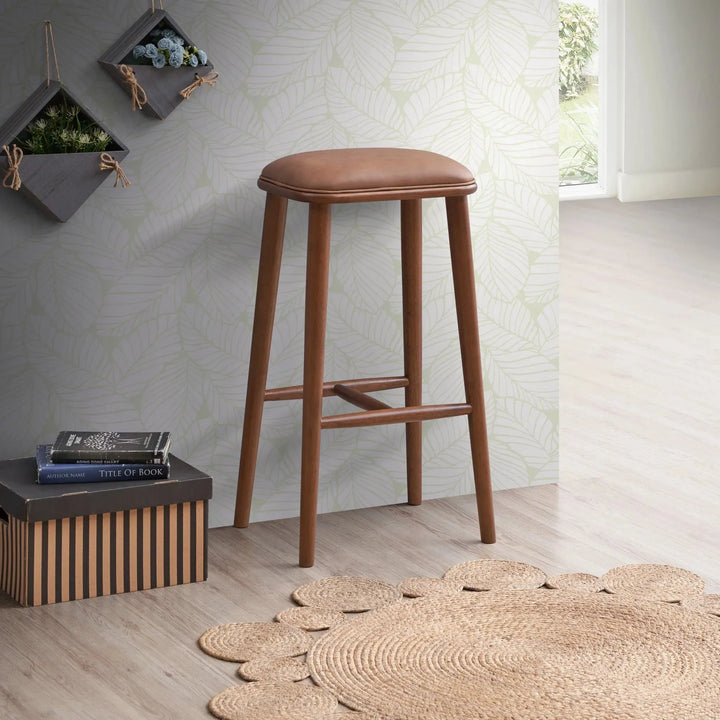 Jason PU Leather Bar Stool Tan