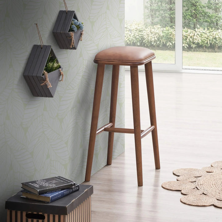 Jason PU Leather Bar Stool Tan