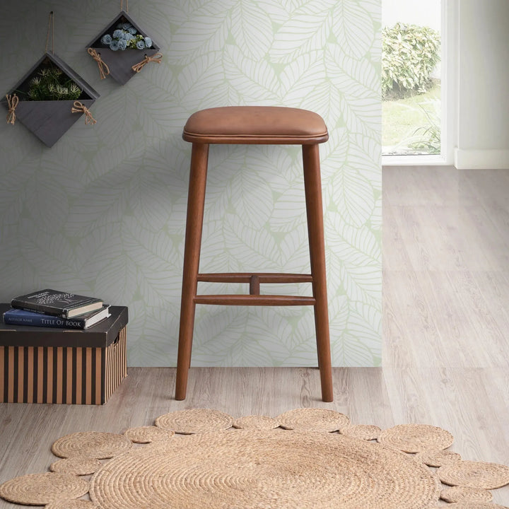 Jason PU Leather Bar Stool Tan