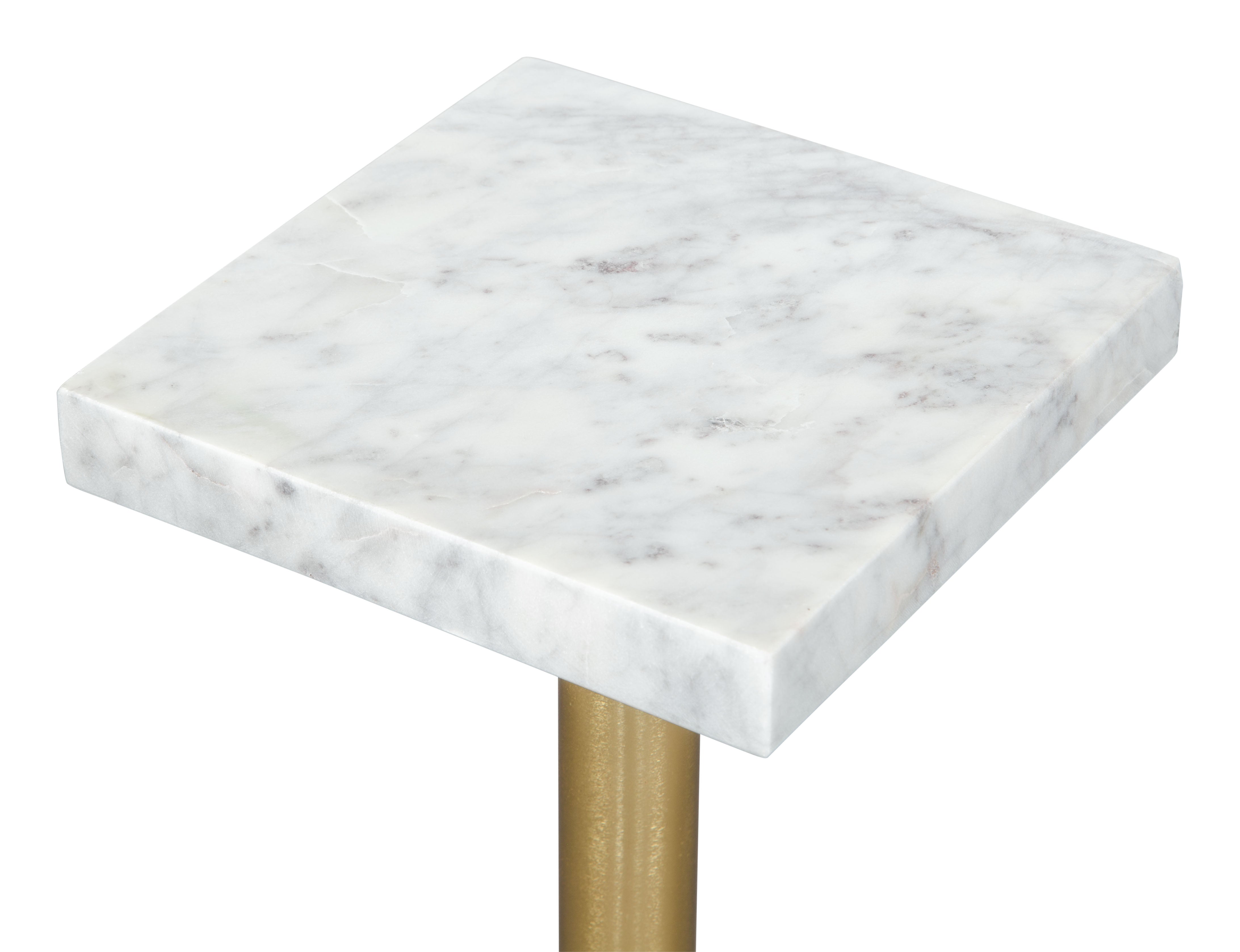 Josef Side Table White & Gold