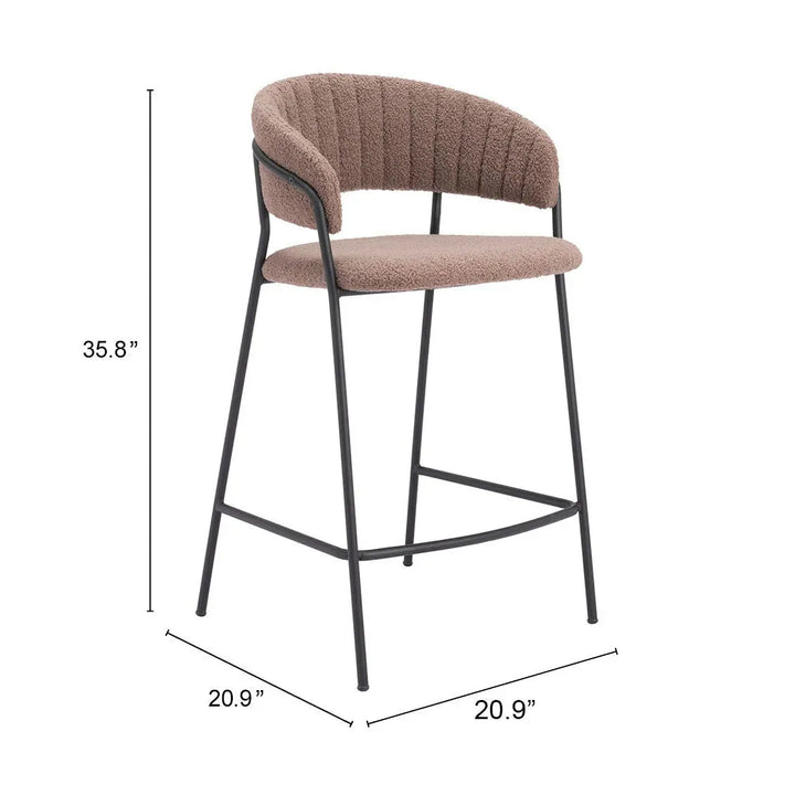Josephine Counter Stool  Brown