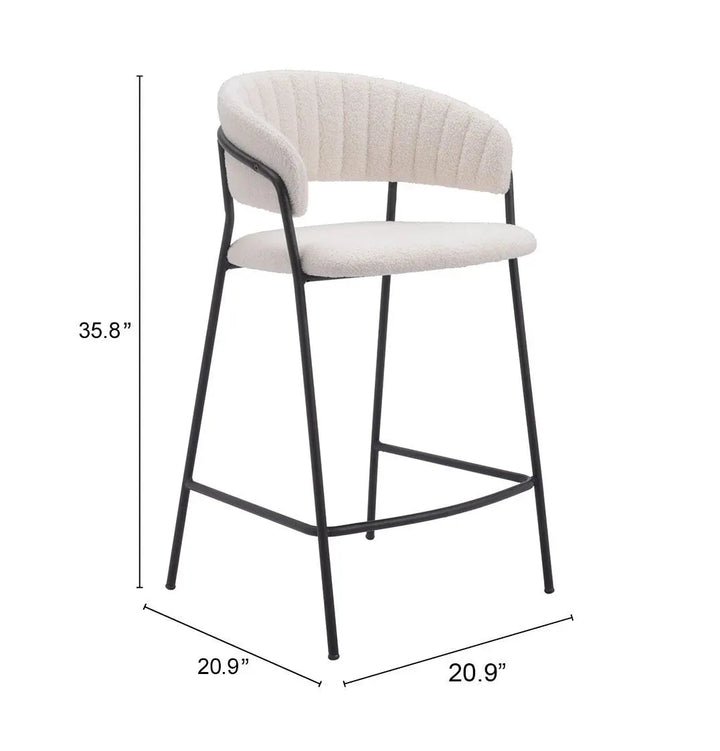 Josephine Counter Stool  Brown