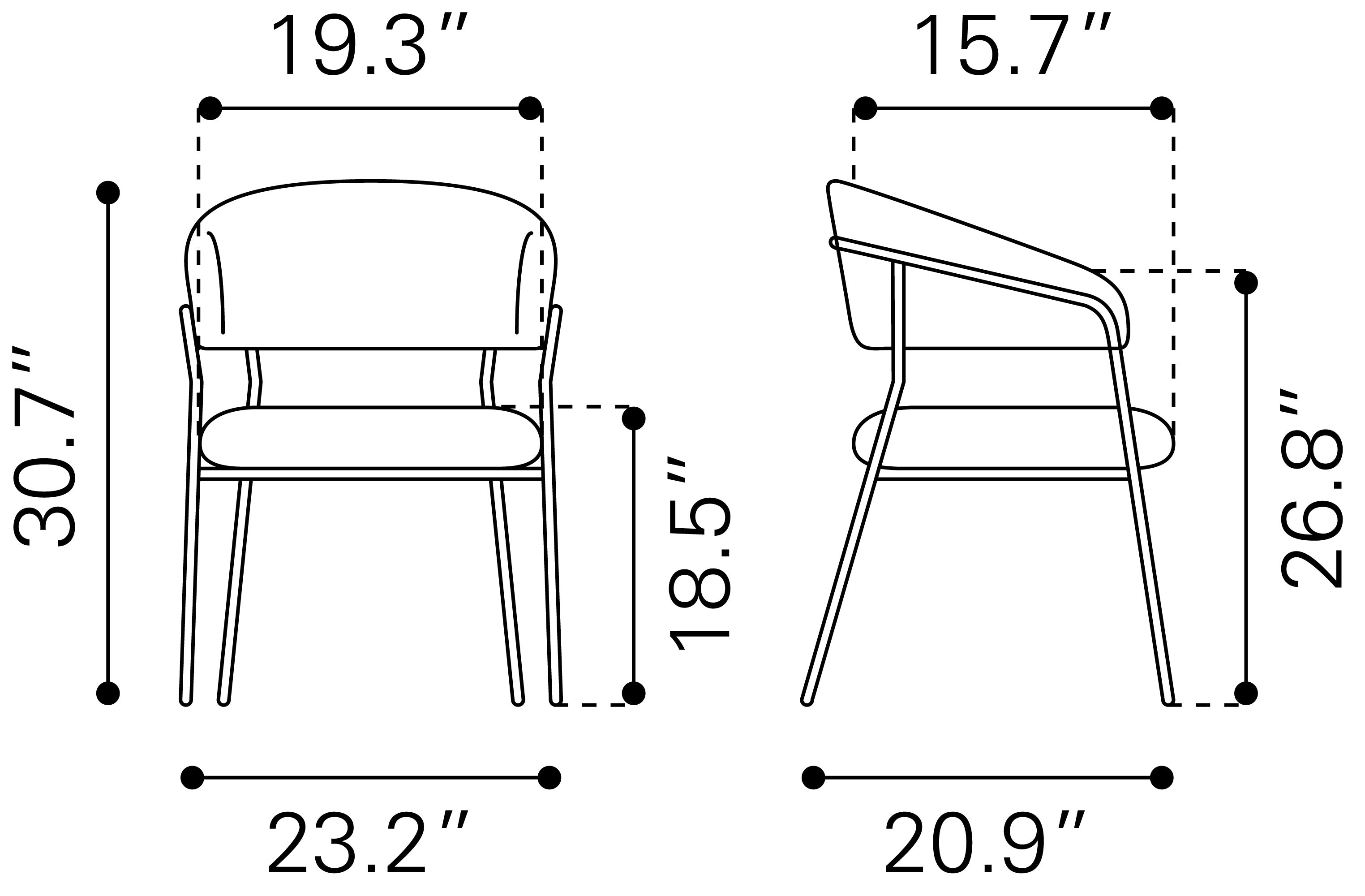 Josephine Dining Chair Brown