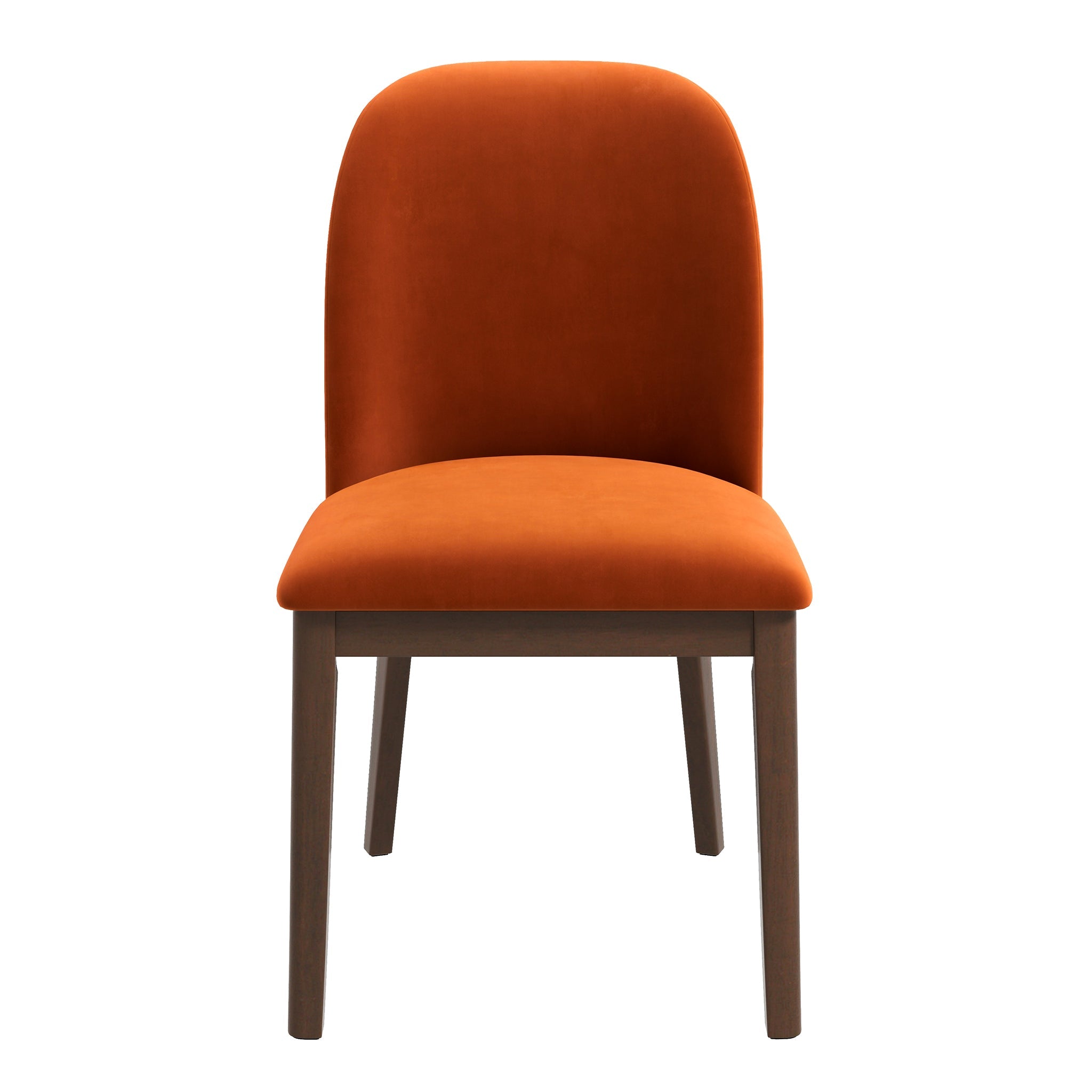 Kaitlyn Burnt Orange Velvet Dining Chair