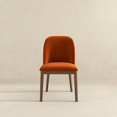 Kaitlyn Burnt Orange Velvet Dining Chair