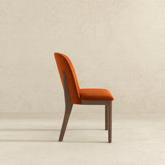 Kaitlyn Burnt Orange Velvet Dining Chair