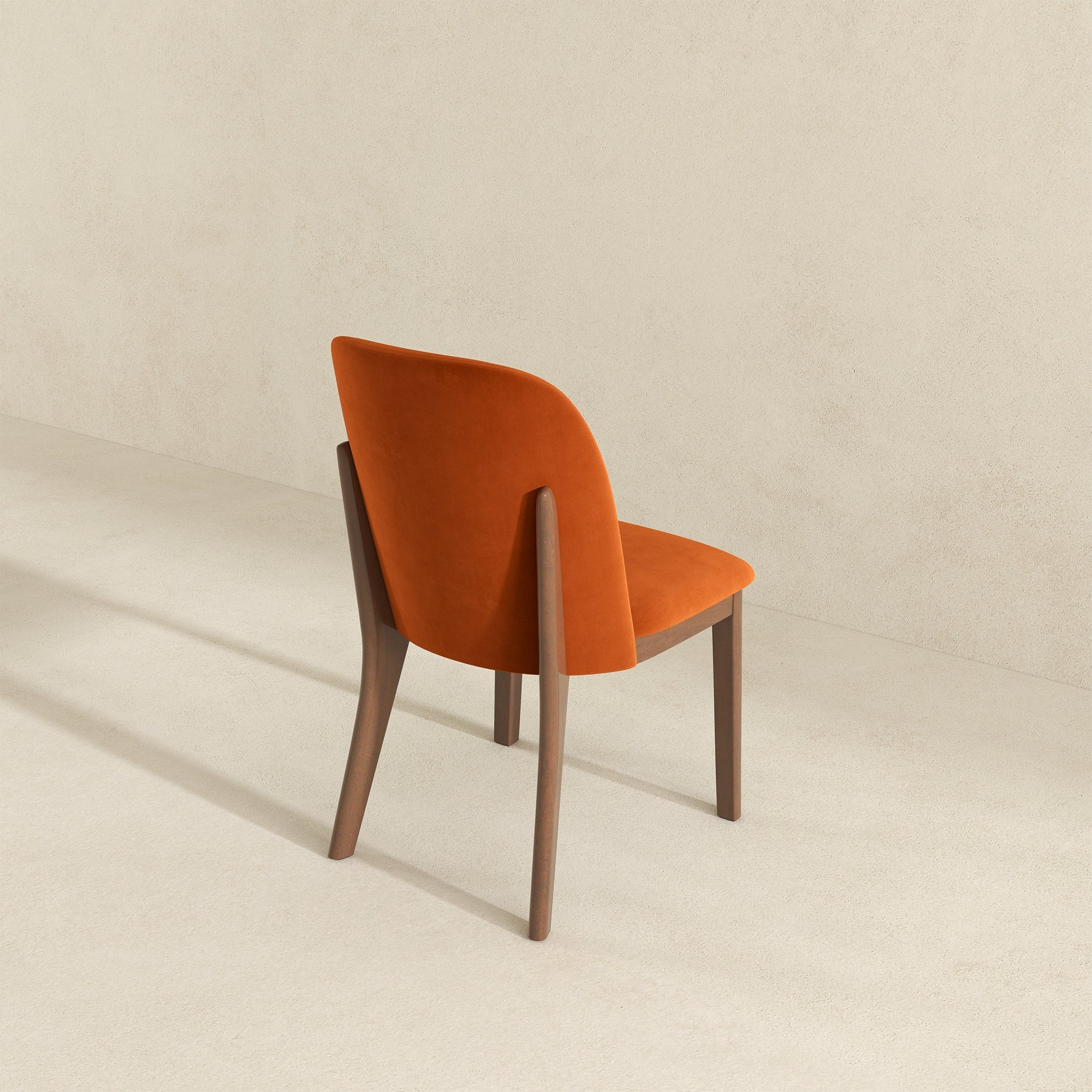 Kaitlyn Burnt Orange Velvet Dining Chair