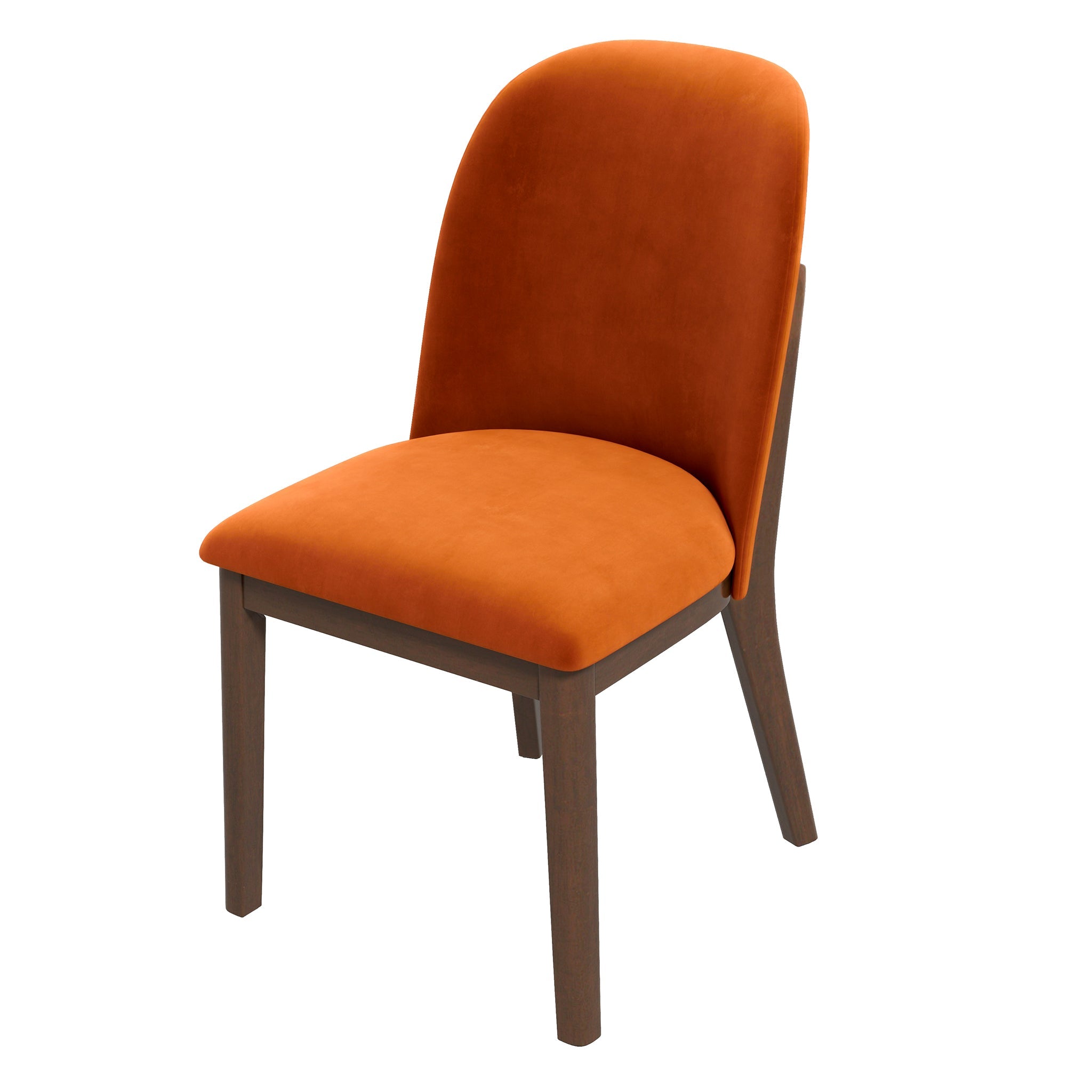 Kaitlyn Burnt Orange Velvet Dining Chair