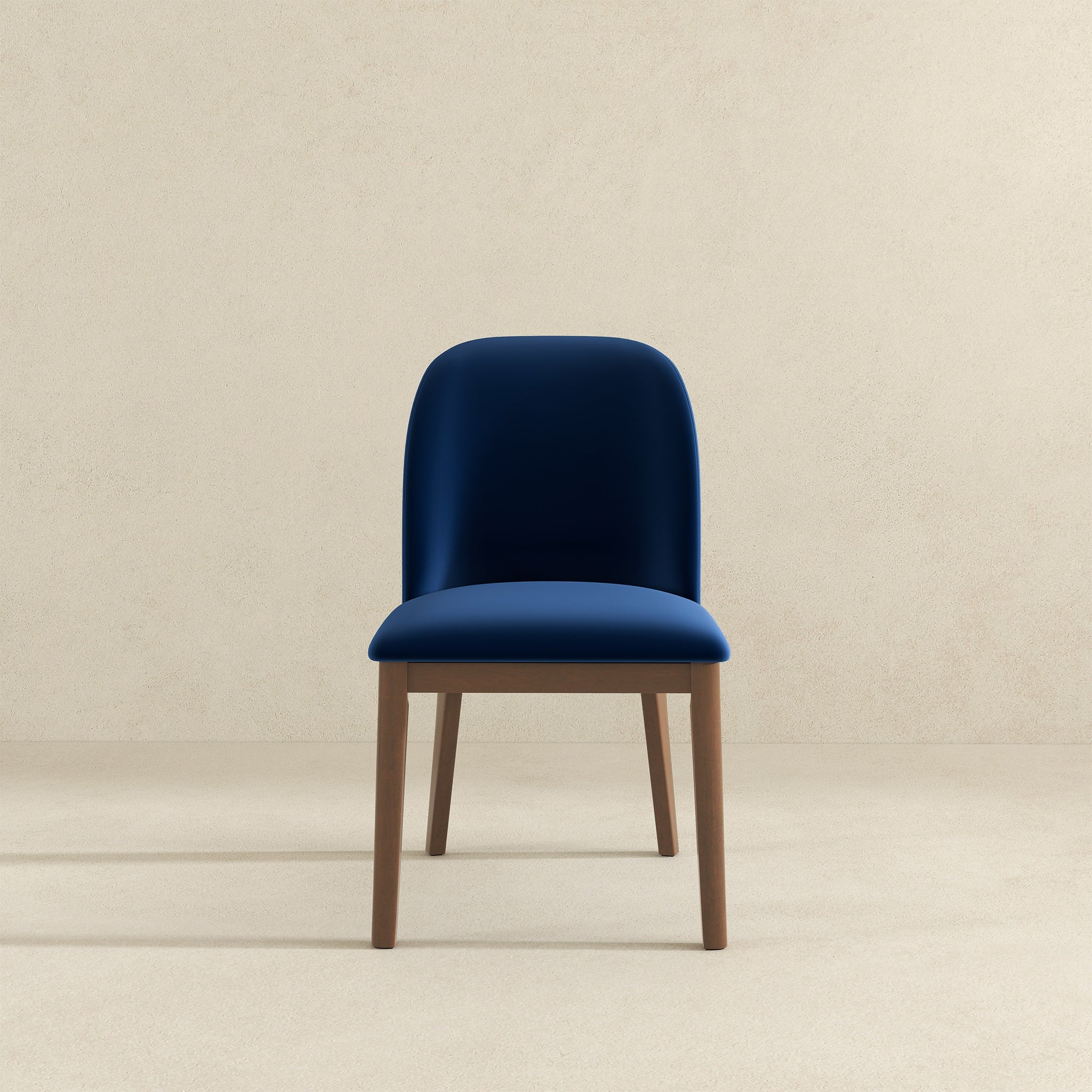 Kaitlyn Navy Blue Velvet Dining Chair