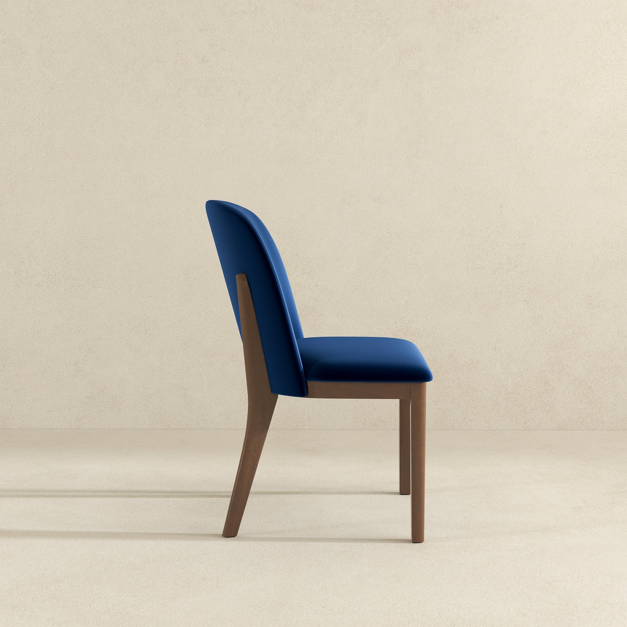 Kaitlyn Navy Blue Velvet Dining Chair