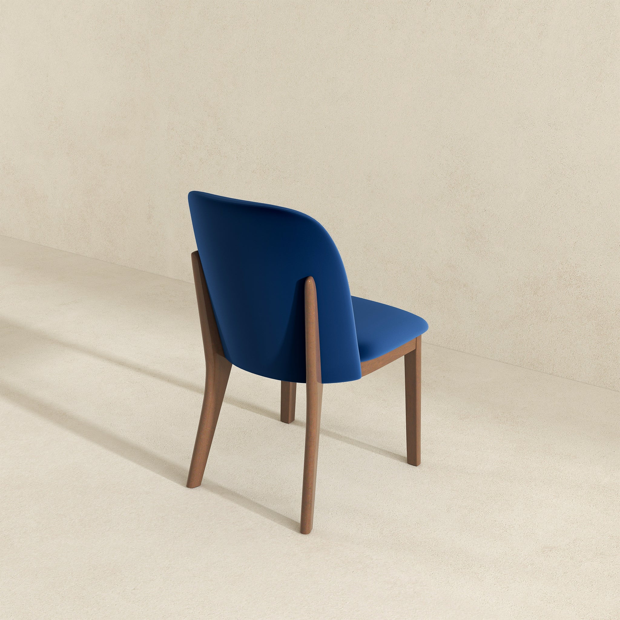 Kaitlyn Navy Blue Velvet Dining Chair