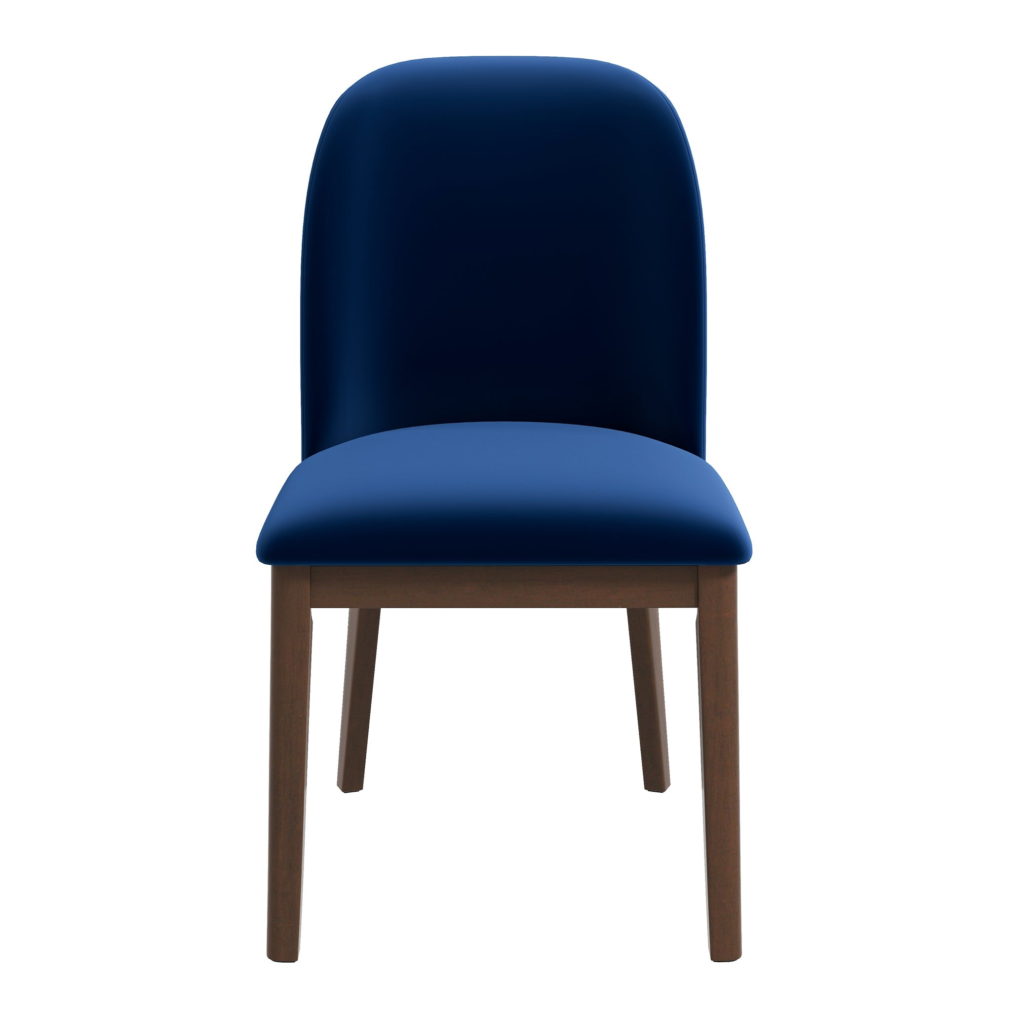 Kaitlyn Navy Blue Velvet Dining Chair (Set Of 2)