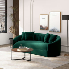 Kante Green Velvet Sofa