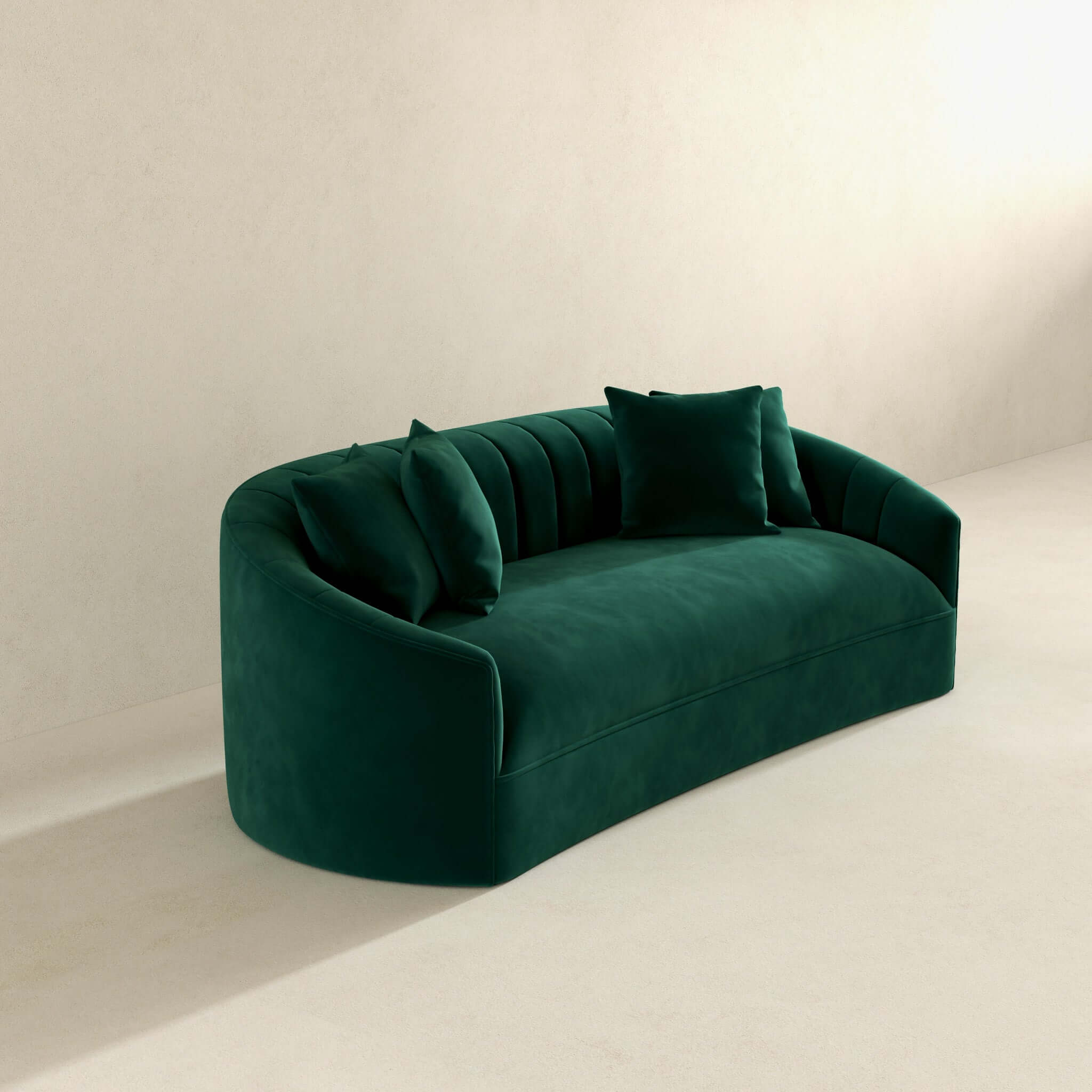 Kante Green Velvet Sofa