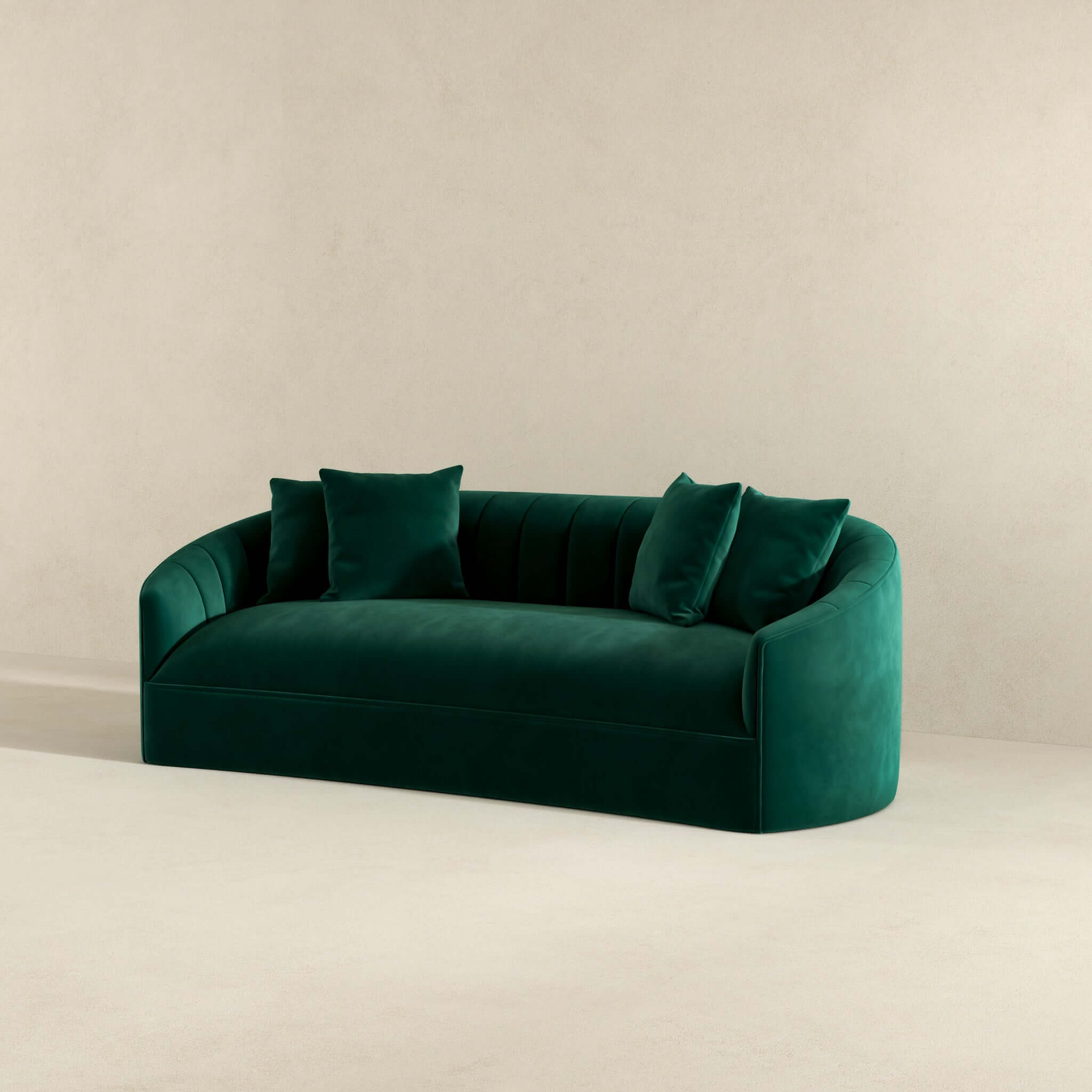 Kante Green Velvet Sofa