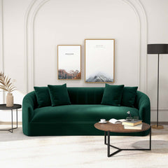 Kante Green Velvet Sofa