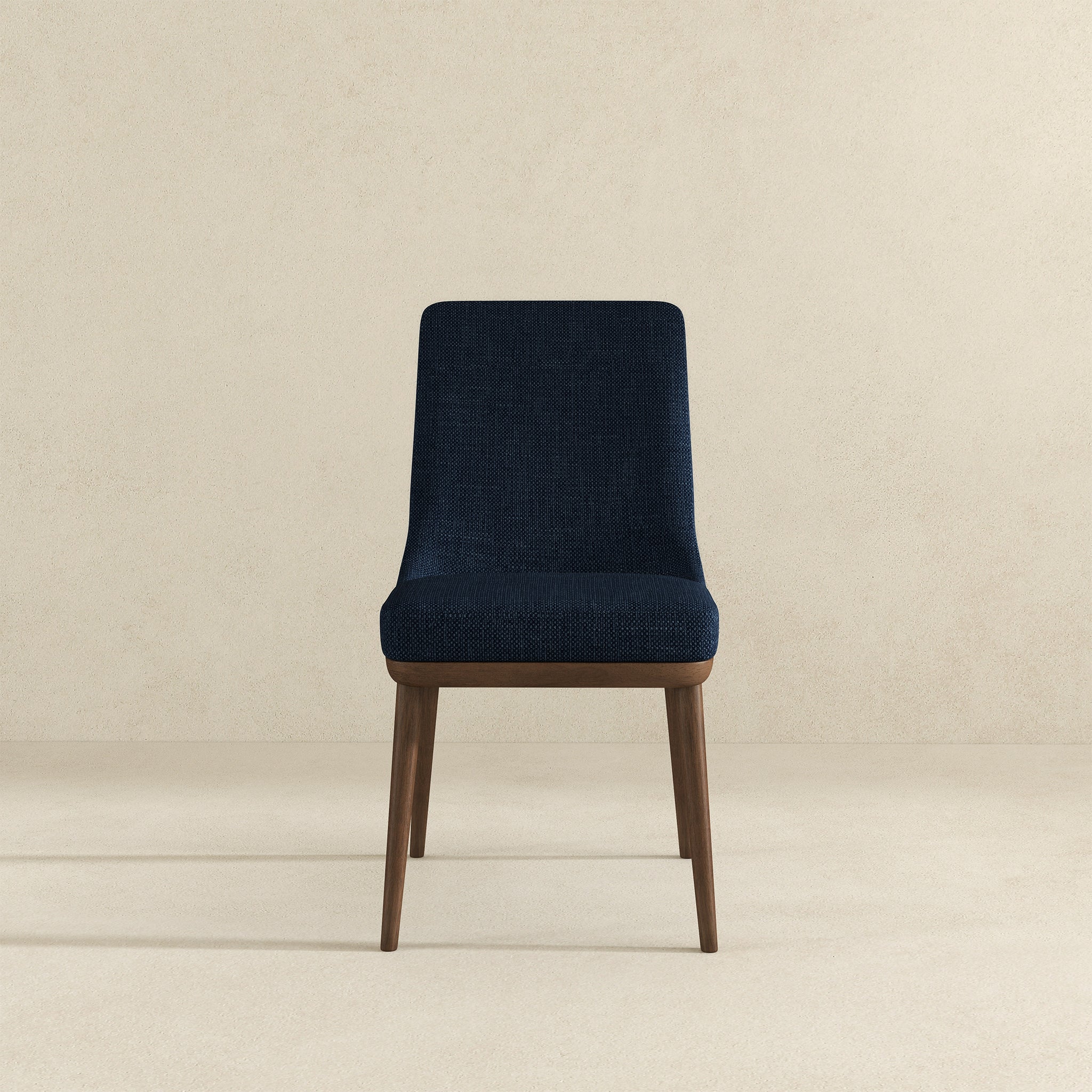 Kate Dark Blue Fabric Dining Chair (Set Of 2)