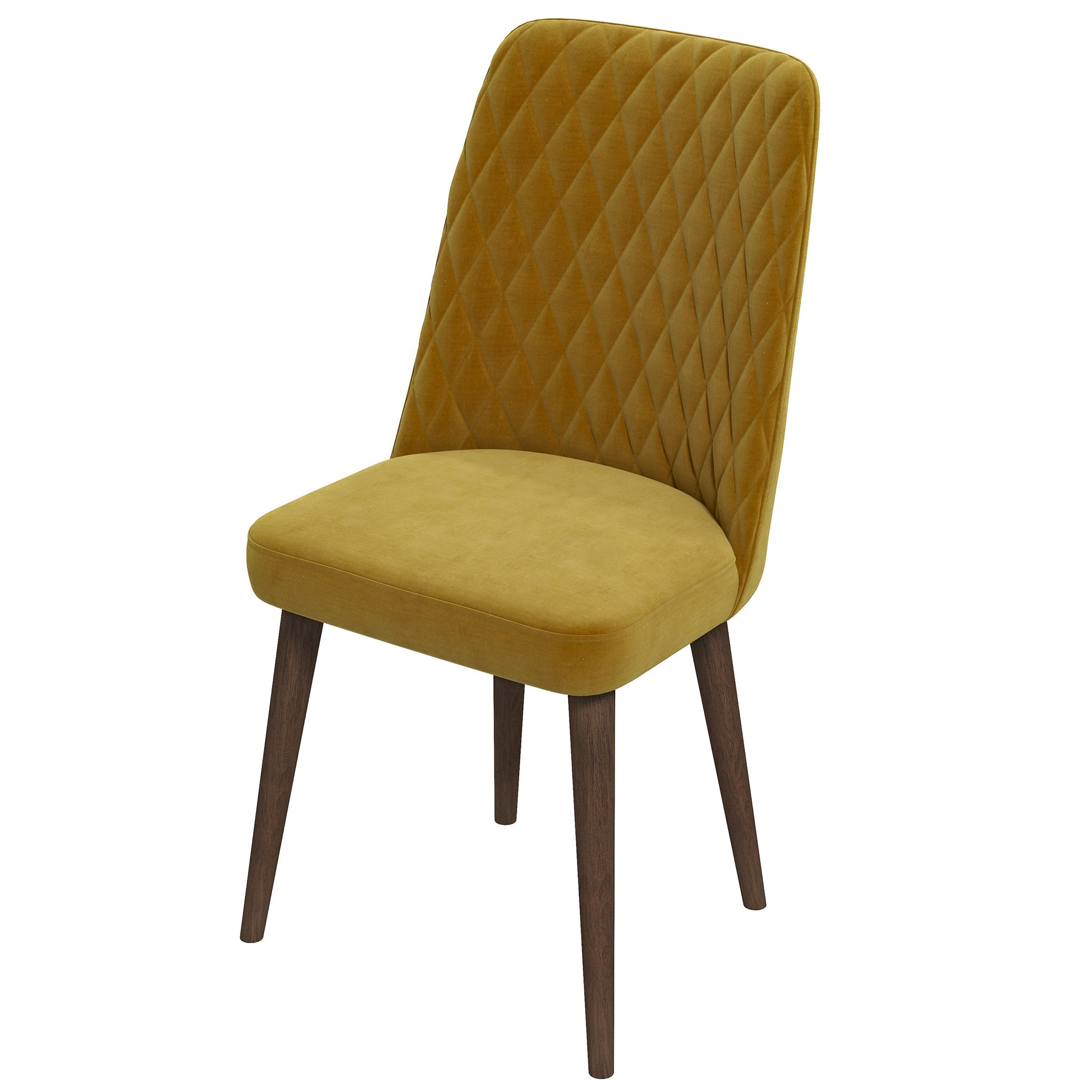 Katie Gold Velvet Dining Chair (Set Of 2)