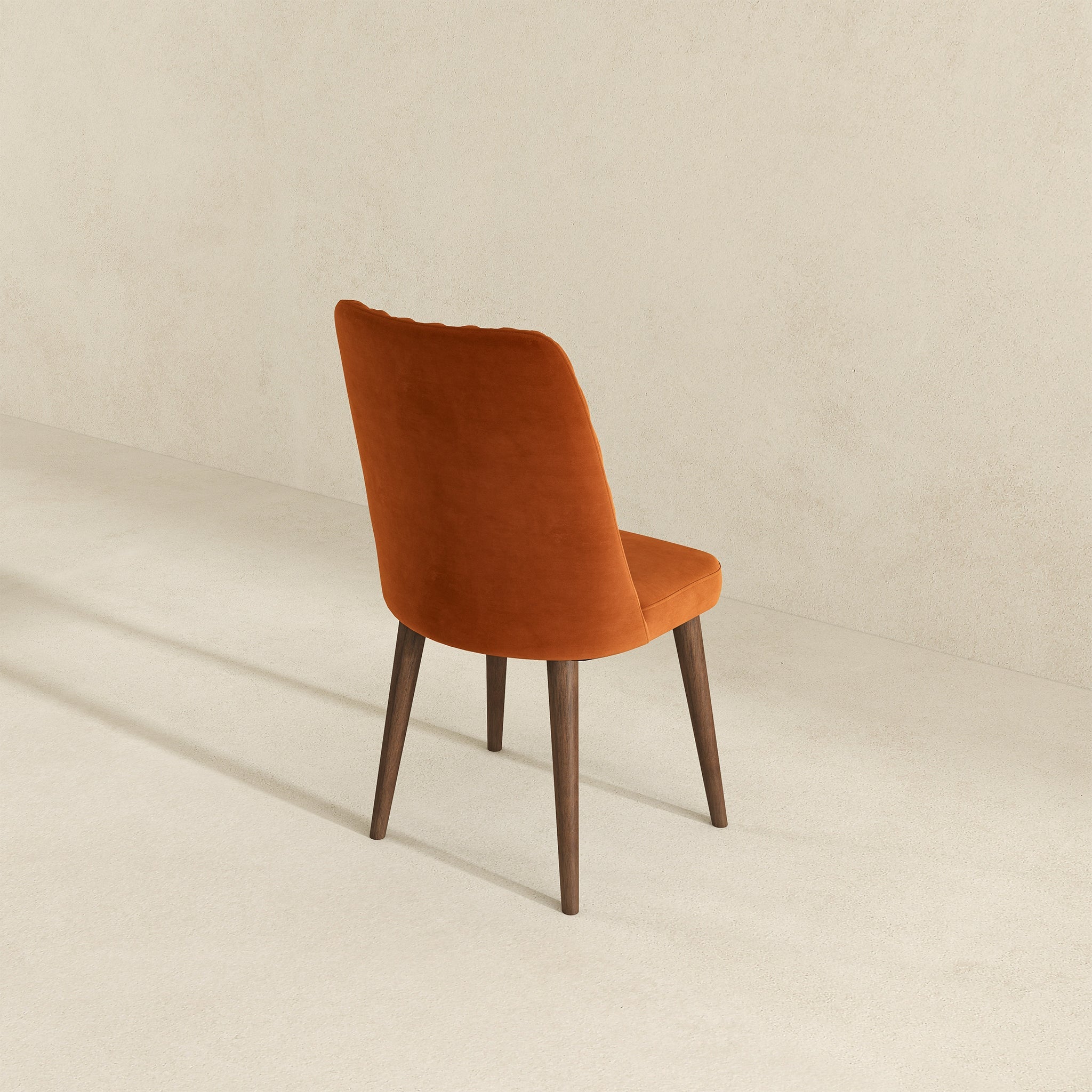 Katie Burnt Orange Velvet Dining Chair