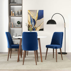 Katie Navy Blue Velvet Dining Chair