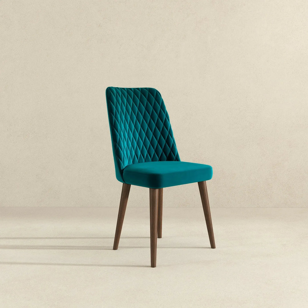 Katie Teal Velvet Dining Chair