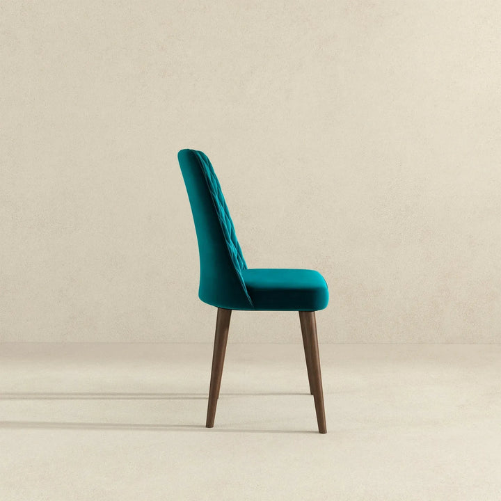 Katie Teal Velvet Dining Chair