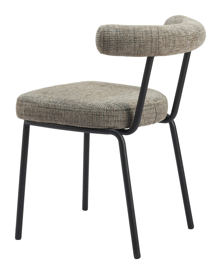 Kede Dining Chair Green Tweed
