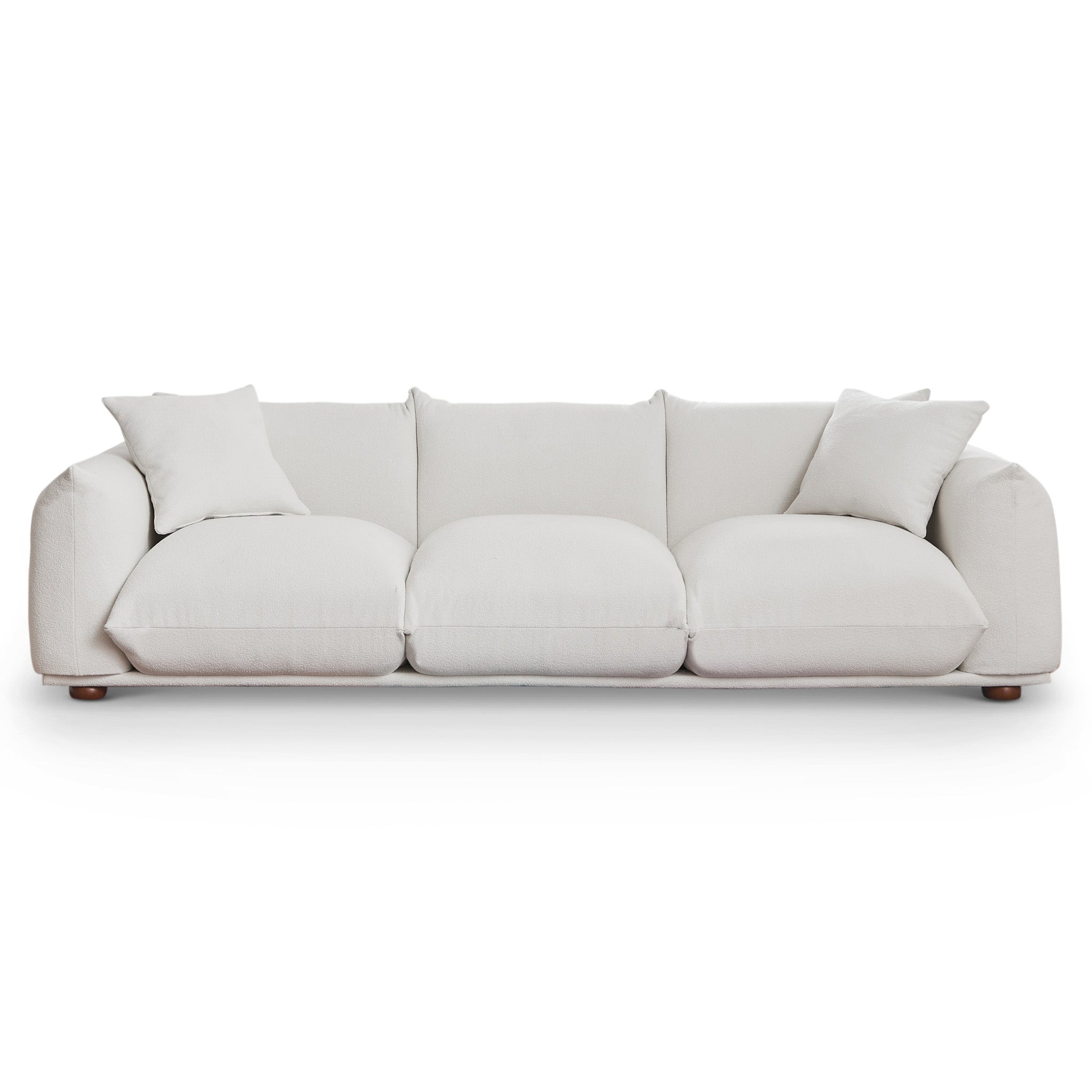 Kely 100'' Boucle Upholstered Sofa