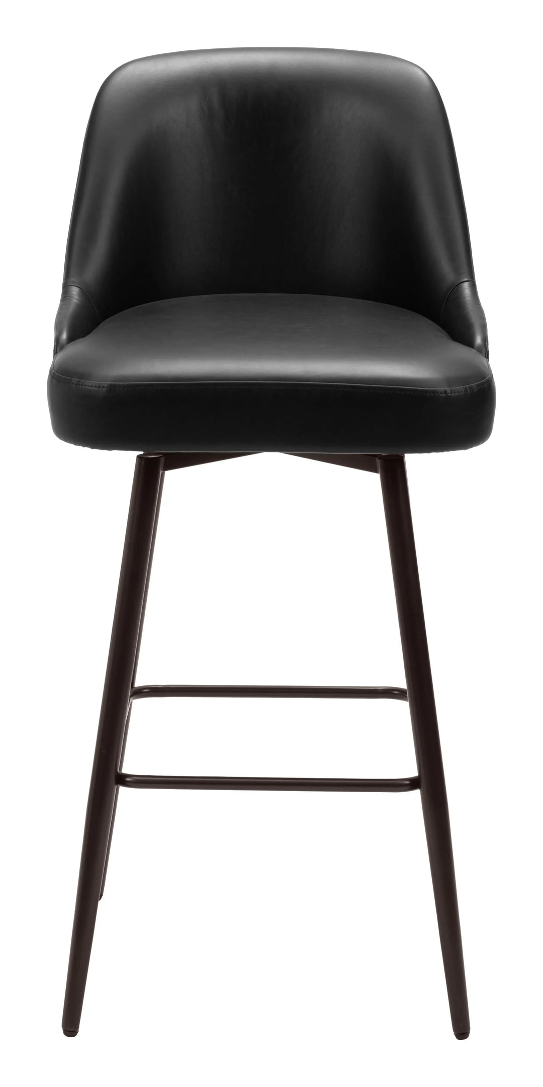 Keppel Swivel Barstool  Black & Bronze