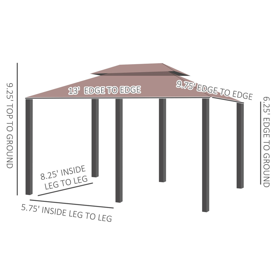 Khaki Outdoor Canopy Shelter