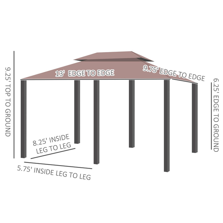 Khaki Outdoor Canopy Shelter