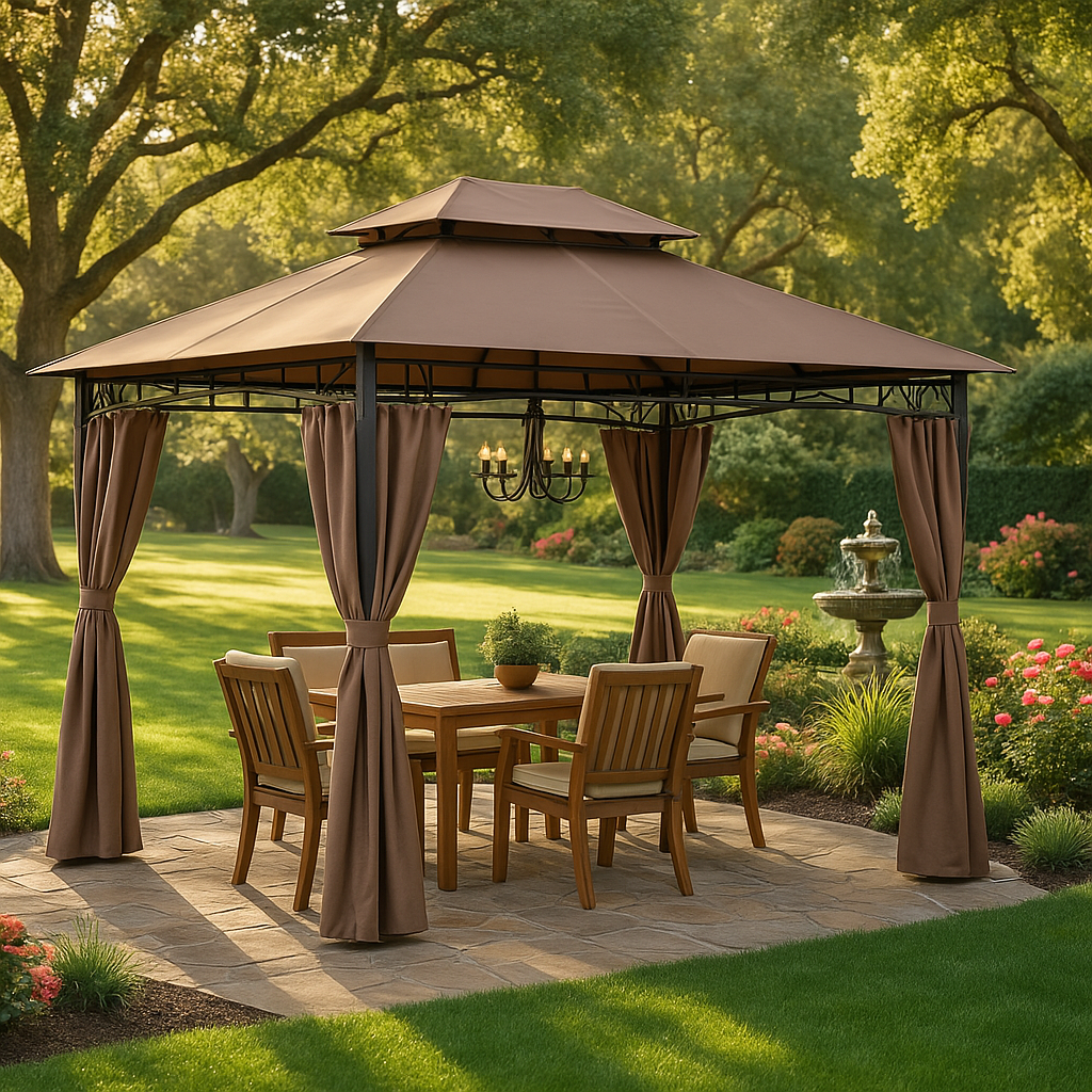 Khaki Outdoor Canopy Shelter