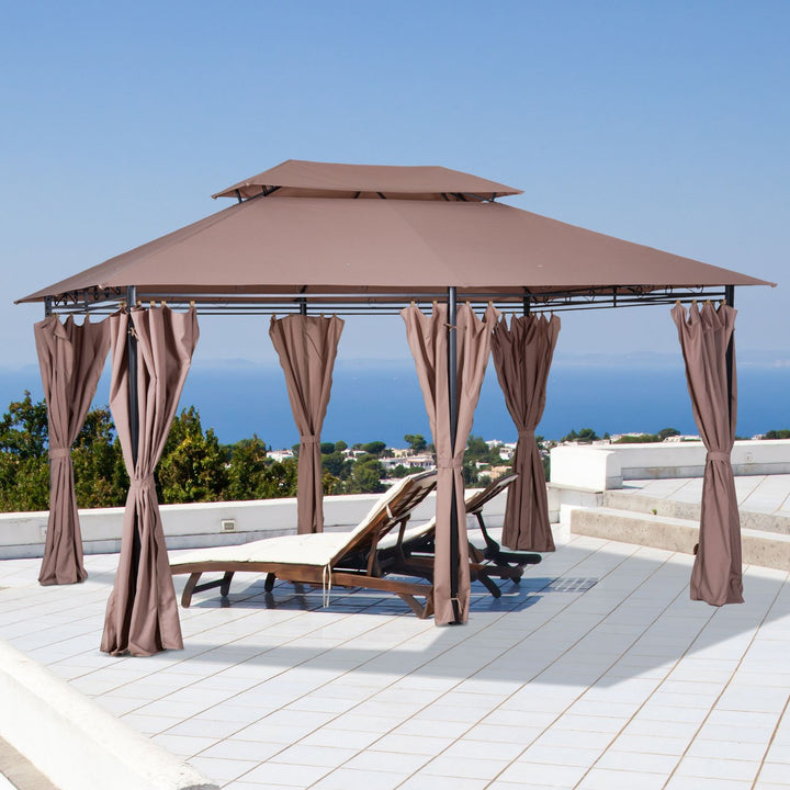 Khaki Outdoor Canopy Shelter