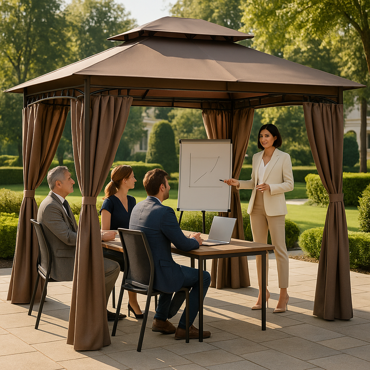 Khaki Outdoor Canopy Shelter