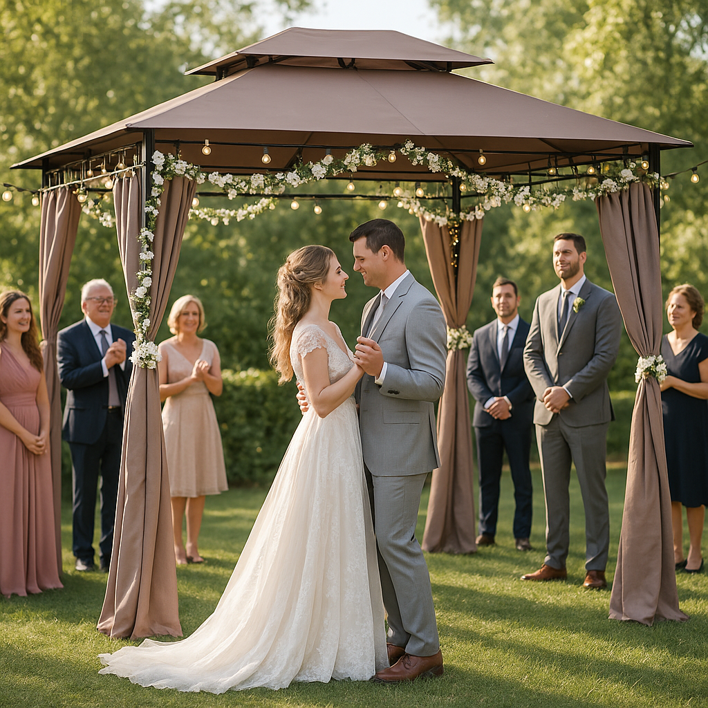 Khaki Outdoor Canopy Shelter