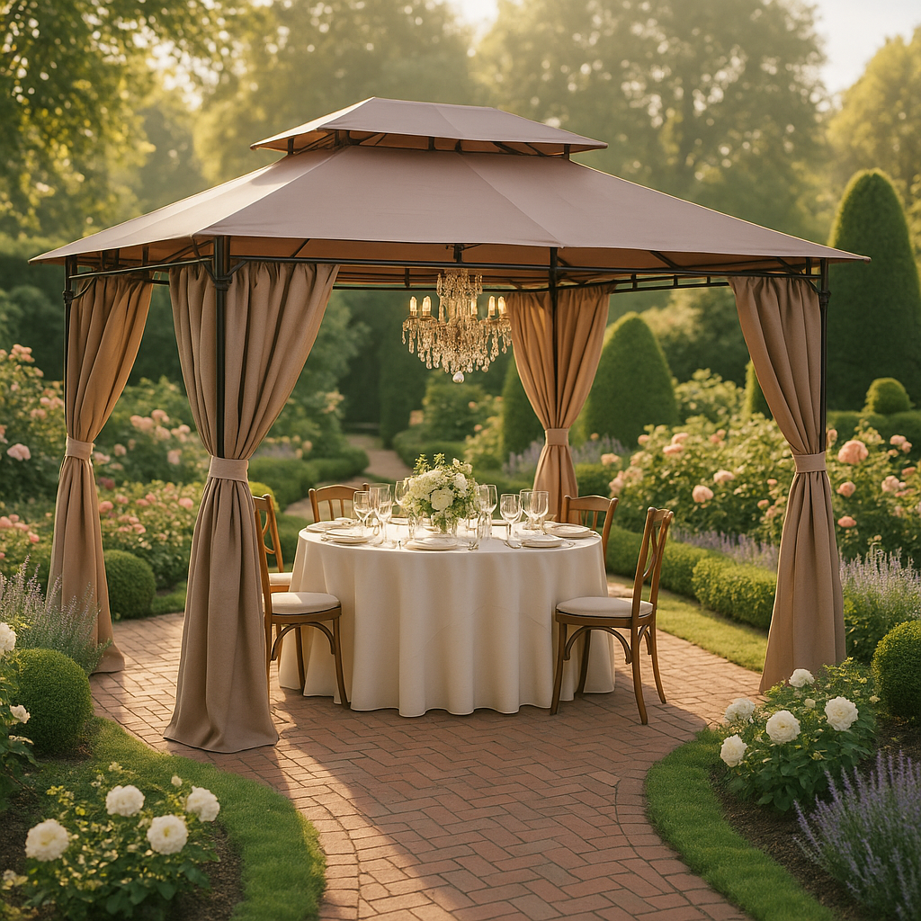 Khaki Outdoor Canopy Shelter