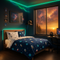 VEVOR Space Galaxy 5-Piece Kids Comforter Set - Reversible Twin Bedding with Glow-in-the-Dark Elements
