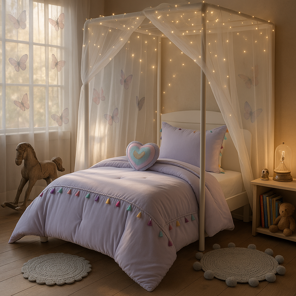 Kids Tanya Tassel Comforter Set
