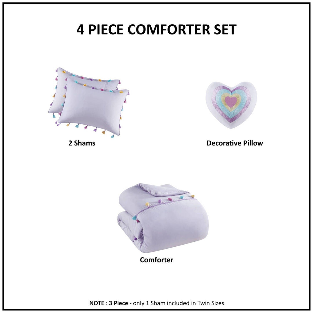 Kids Tanya Tassel Comforter Set