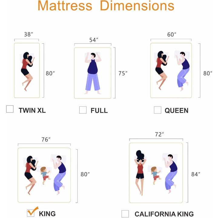  King Gel Memory Foam Mattress