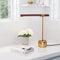 Kippy Table Lamp Brown & Brass