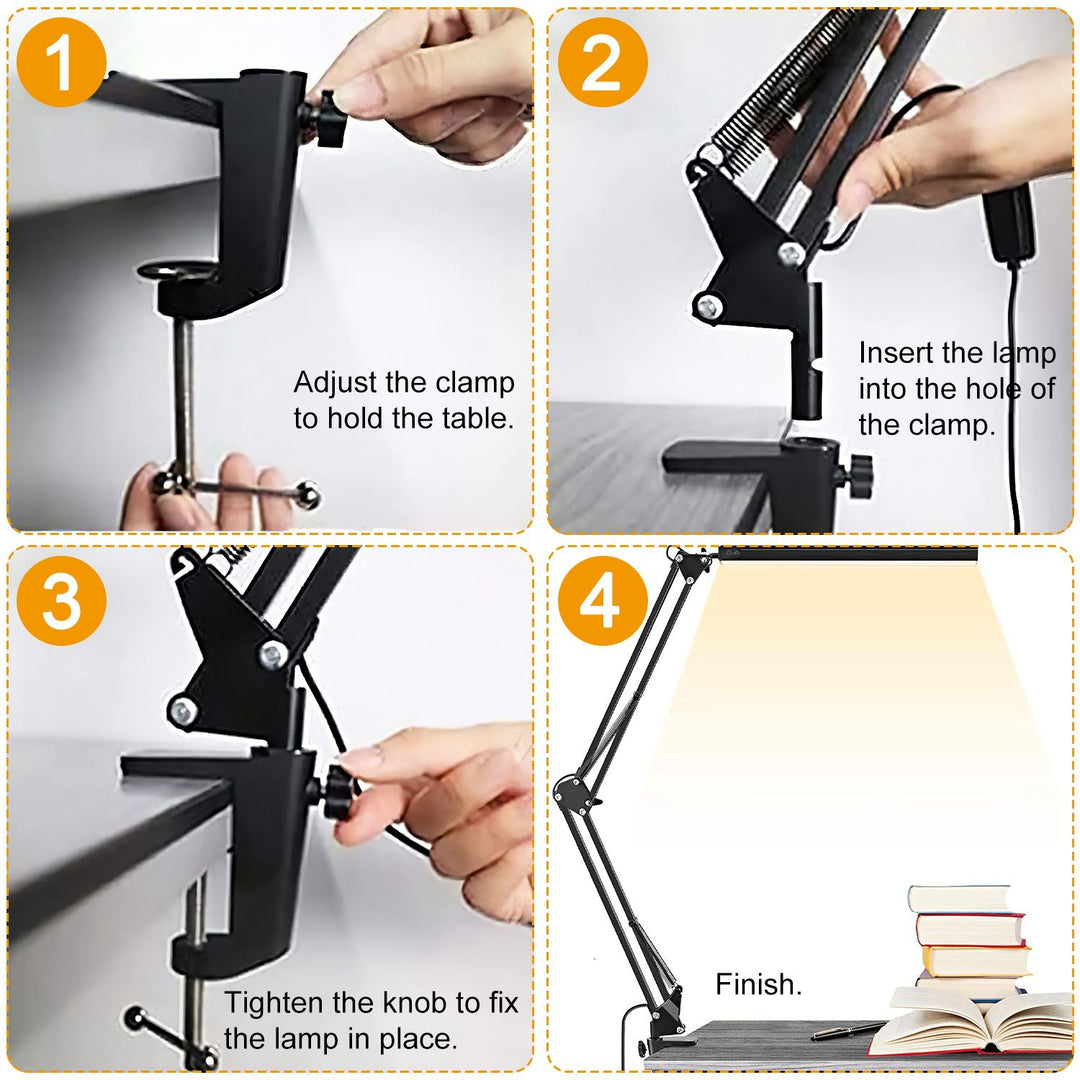 LED Clamp Desk Lamp