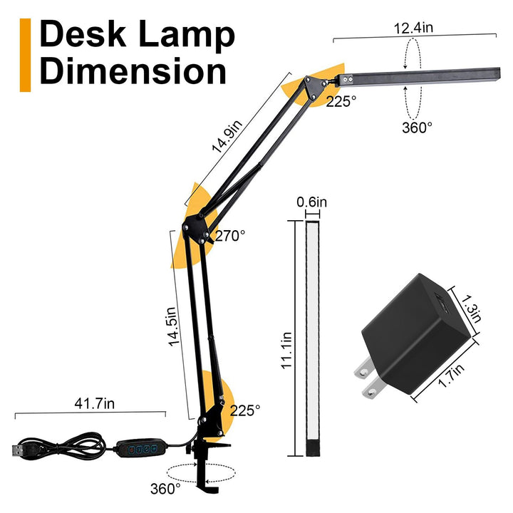 LED Clamp Desk Lamp